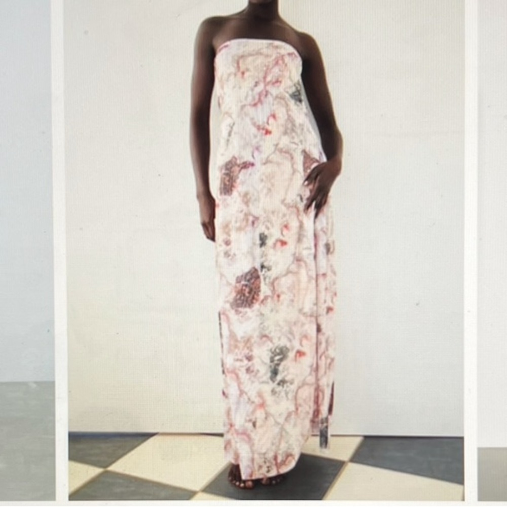 Zara mesh maxi dress